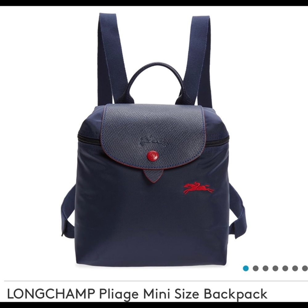 Longchamp Pliage Mini Backpack - navy